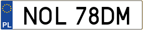 Truck License Plate